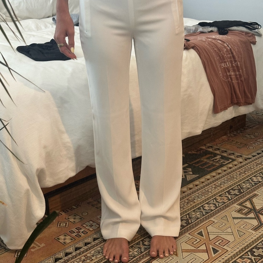 Elegant White Women's Pants